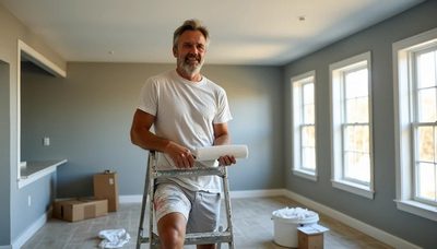 Painted the whole first floor — 3 weekends, $270 total. Wife says it looks $5k better