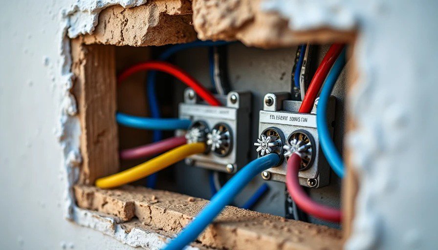 Electrician Repair with Code-Compliant Junction Box Proper junction box installation fixing old wiring hazards