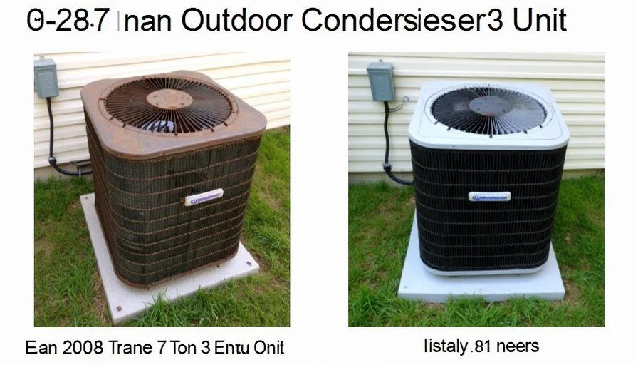 Trane HVAC Before and After Comparison Old 2008 Trane HVAC unit vs newer replacement model