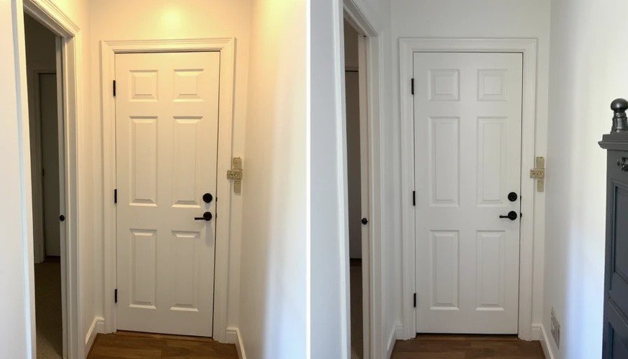 Successfully Installed Budget Door Find Installed solid-core interior door from Habitat ReStore
