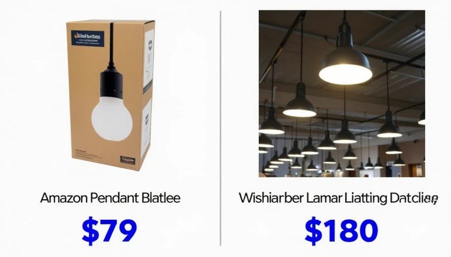 Amazon vs Retail Pendant Light Price Comparison