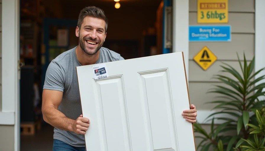 Habitat ReStore solid-core door $55 — same model Lowe's sells for $120. Half price confirmed.