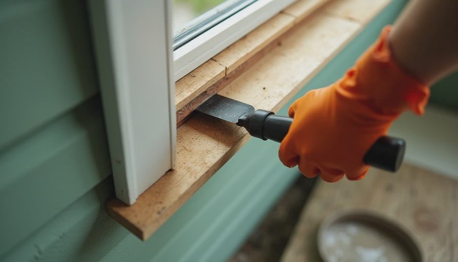 Visual context for how to remove vinyl siding from the bottom